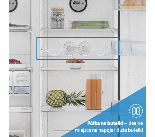 Beko bPro500 GN163140ZGBN Pełny No Frost 179cm Komora świeżości Czarne szkło - Kup na Raty - RRSO 0%