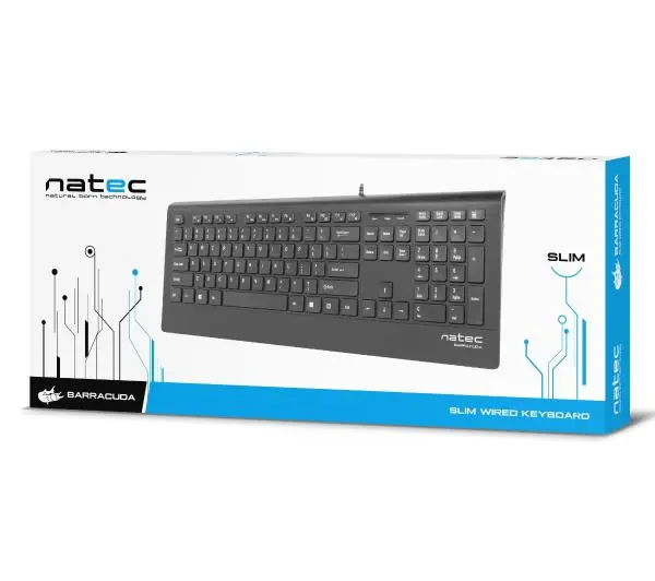 Natec Barracuda Slim Czarny