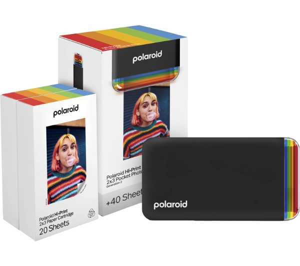 Drukarka fotograficzna POLAROID Hi-Print Gen 2 E-Box Czarna