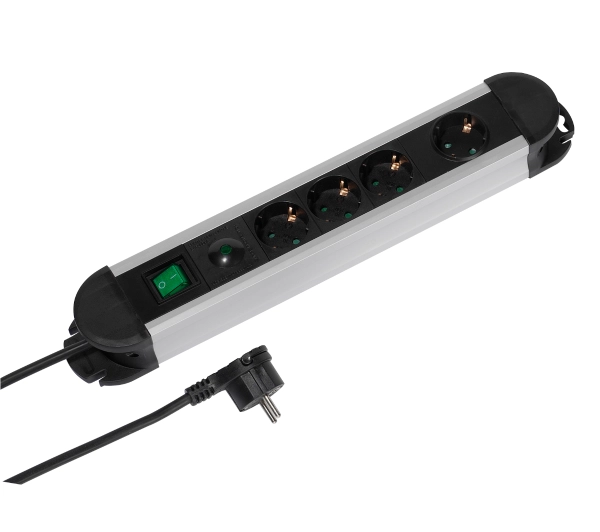 Vivanco 4 gniazda 2m Czarny