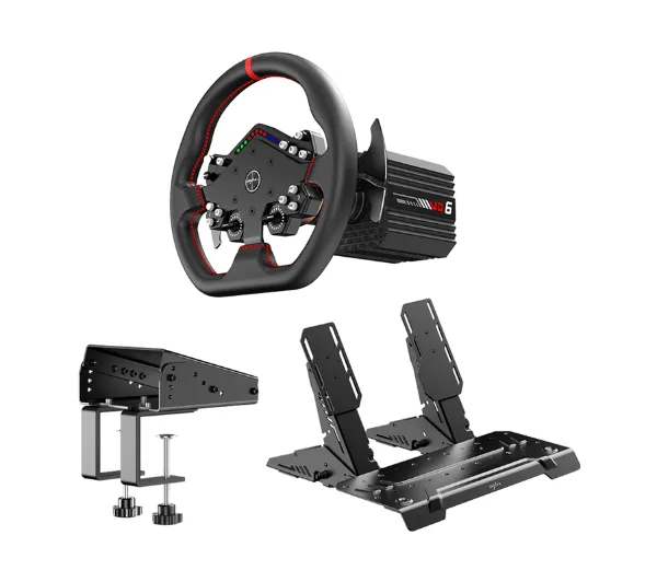 PXN VD6 DBT (Baza VD6 + Kierownica WDS R2 + Pedały hamulec/gaz PD HM + Zacisk Z9) do PC Force Feedback