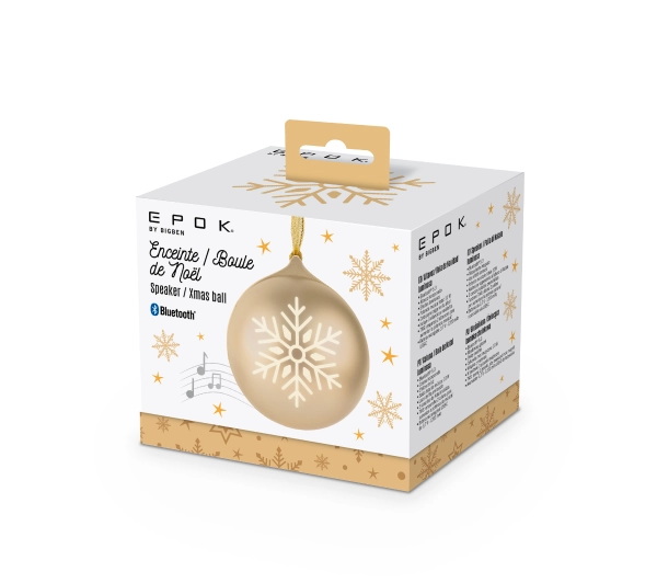 BigBen XMASBALLGOLD Świecąca bombka świąteczna Złota