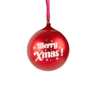 BigBen XMASBALLRED Świecąca bombka świąteczna Czerwona