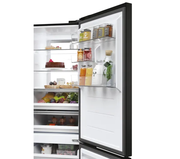 Haier HDR7619DNGB No Frost 192,7cm Czarne szkło Daylight LED My Zone Plus - Kup na Raty - RRSO 0%