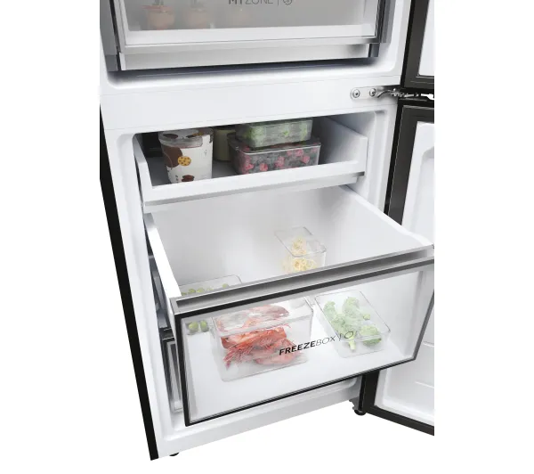 Haier HDR7619DNGB No Frost 192,7cm Czarne szkło Daylight LED My Zone Plus - Kup na Raty - RRSO 0%