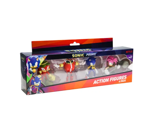 PMI Kids World Sonic Prime Action Figures - 4 Pack