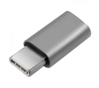 Qoltec 50478 Micro USB do USB-C Srebrny