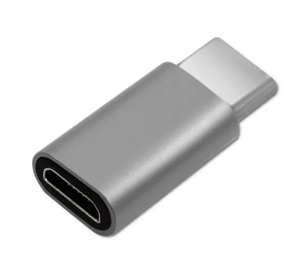 Qoltec 50478 Micro USB do USB-C Srebrny