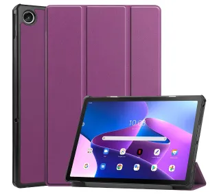 Bizon Case Tab Croc z klapką do Lenovo Tab M10 Plus 3 gen. Ciemnofioletowy