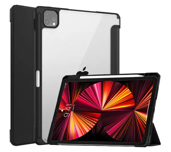 Bizon Case Tab Clear Matt z klapką do iPad Pro 11 2022/2021/2020/2018 Czarny