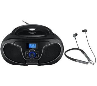 Manta BBX007 BOOMBOX Bluetooth Czarny + Słuchawki MNH02