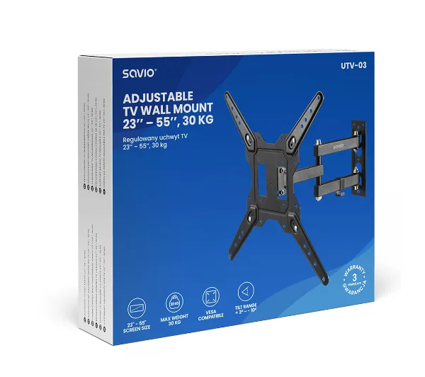 Savio UTV-03 od 23" do 55" Max 30kg