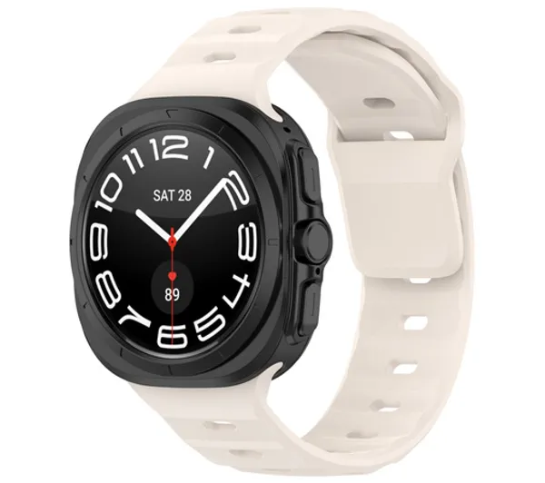 Bizon Strap Watch Silicone G do Samsung Galaxy Watch Ultra 2 / 1 47mm Beżowy