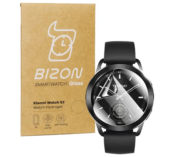 Bizon Glass Watch Hydrogel Duo do Xiaomi Watch S3 2 sztuki