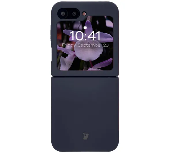 Bizon Soft Case do Samsung Galaxy Z Flip7 FE / Samsung Galaxy Z Flip6 Granatowy