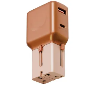 Energea TravelGo Adapter 35 USB-A USB-C 35W Pomarańczowy