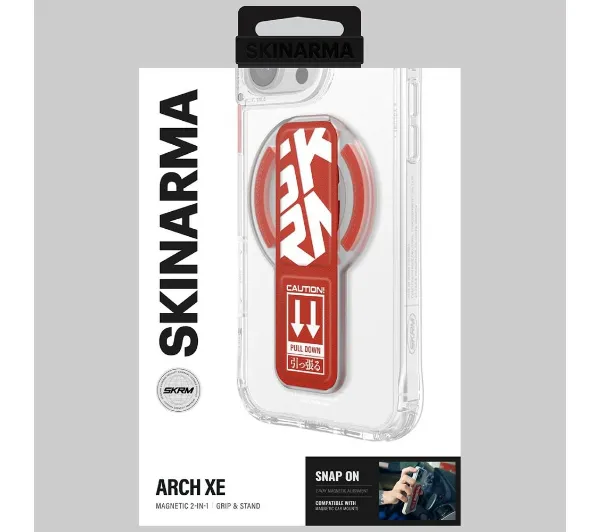 Skinarma Arch XE Phaze Smart Grip-Stand Czerwony