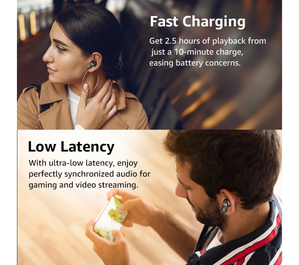 Tozo AeroSound3 Dokanałowe Bluetooth 5.4 Biały