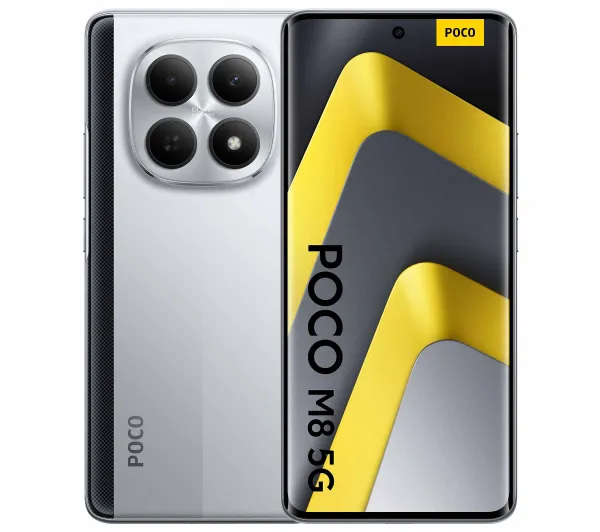 POCO M8 5G 8/256GB 6,77" 120Hz 50Mpix Srebrny