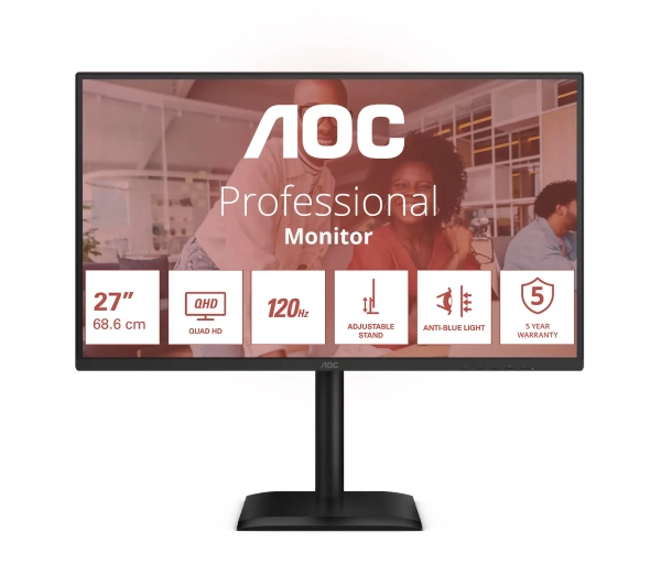Monitor AOC Q27E4CV 27" 2560x1440px IPS 120Hz 4 ms [GTG]