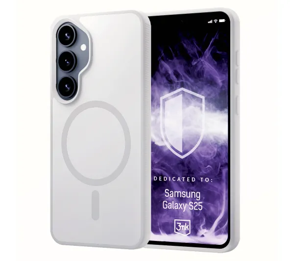 3mk Hardy Hazy MagCase do Galaxy S25 Biały