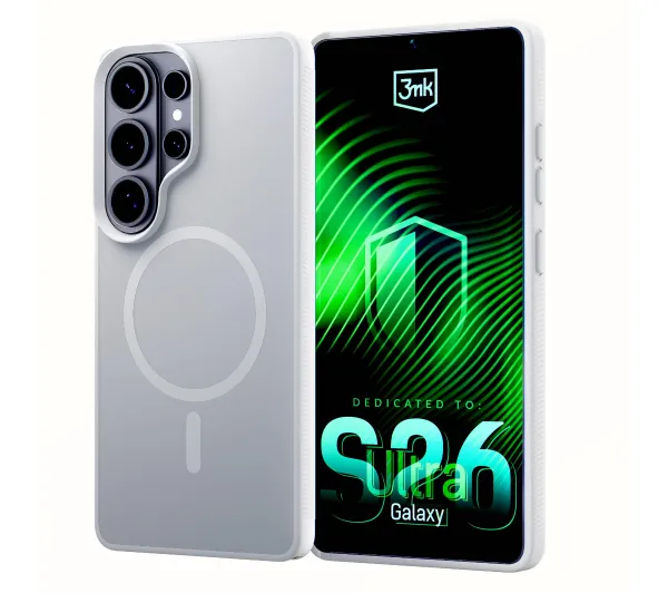 3mk Hardy Hazy MagCase do Galaxy S26 Ultra Biały
