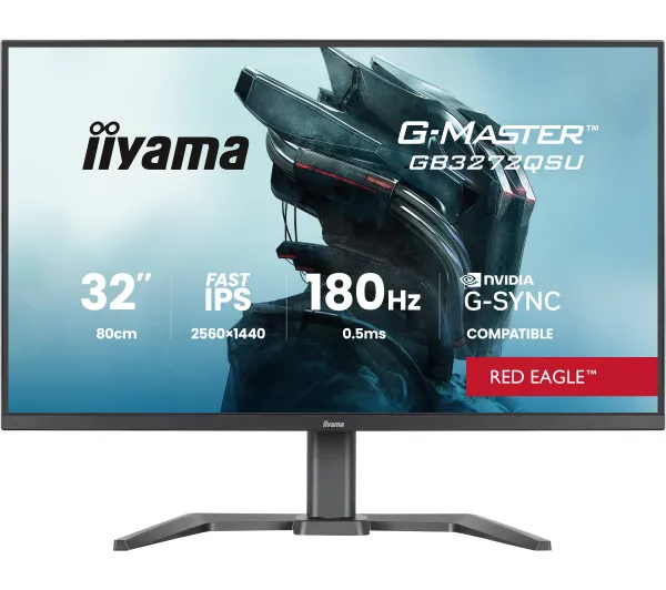 iiyama G-Master Red Eagle GB3272QSU-B1 31,5" 2K Fast IPS 180Hz 0,5ms MPRT Gamingowy