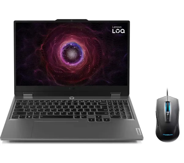 Lenovo LOQ 15ARP9 15,6" 144Hz R5 7235HS 16GB RAM 512GB Dysk SSD RTX4050 DLSS3 Win11 Szary Funkcje AI + Mysz