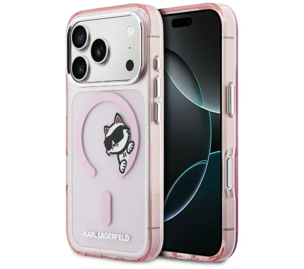 Karl Lagerfeld IML Peekaboo MagSafe do iPhone 17 Pro Max Różowy