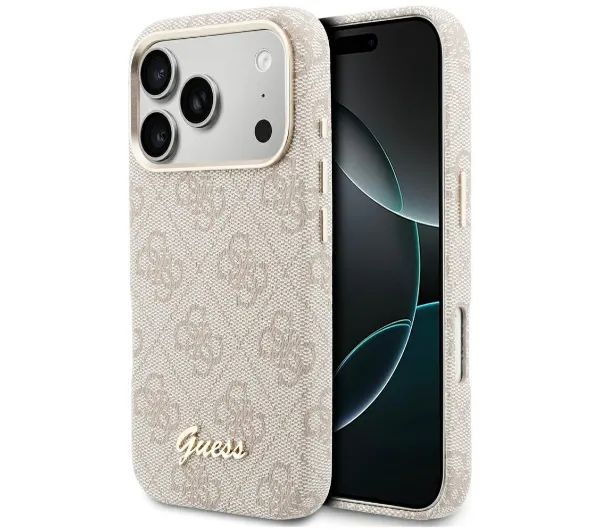 Guess 4G Script MagSafe do iPhone 17 Pro Max Różowy