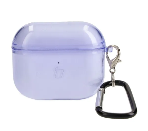Bizon Case Headphone Clear do AirPods 3 Przeźroczysty-Fioletowy