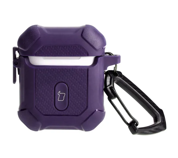 Bizon Case Headphone Armor do AirPods 2 / 1 Fioletowy