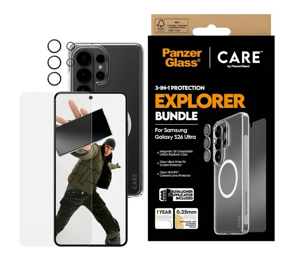 PanzerGlass 3w1 Etui+Szkło+Lens do Galaxy S26 Ultra