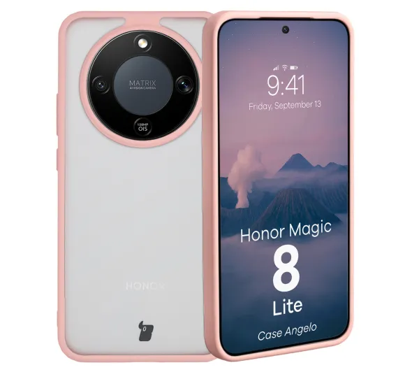 Bizon Angelo do Honor Magic8 Lite Jasnoróżowy