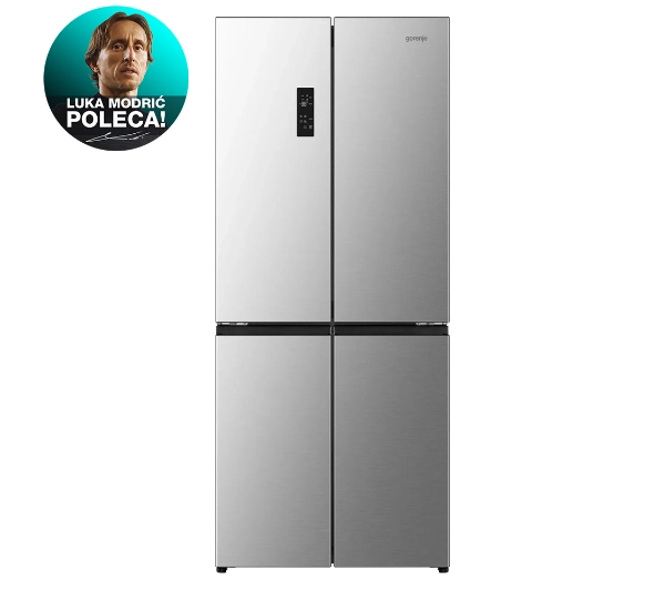 Lodówki - Gorenje NRM819E61X No Frost Plus 190cm Szuflada z regulacją wilgotności MultiFlow Srebrny