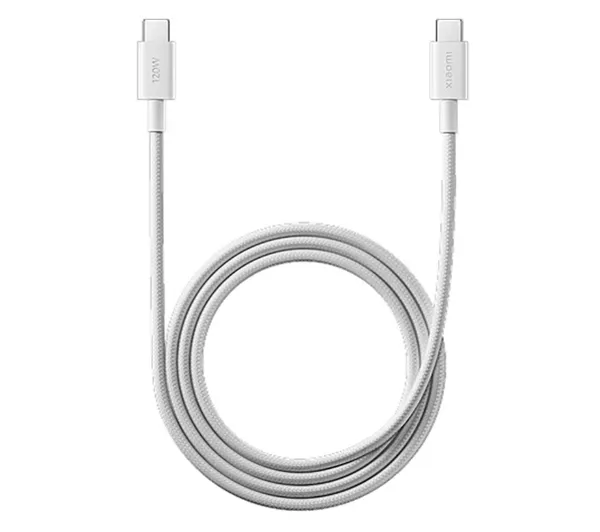 Xiaomi 6A Braided 120W USB-C - USB-C 1m Biały