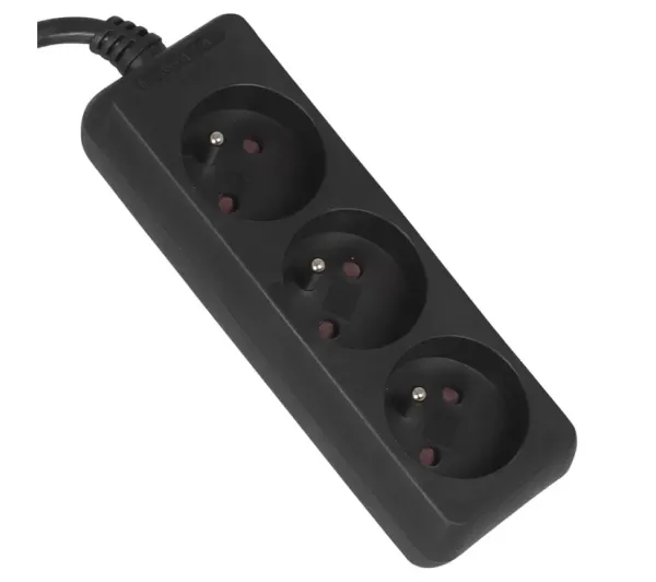 Vayox VA0304B-1,5 3 gniazda 1,5m Czarny