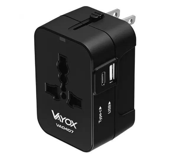 Vayox VA0407 UK/US/EU/AU USB-A USB-C 6A 1500W
