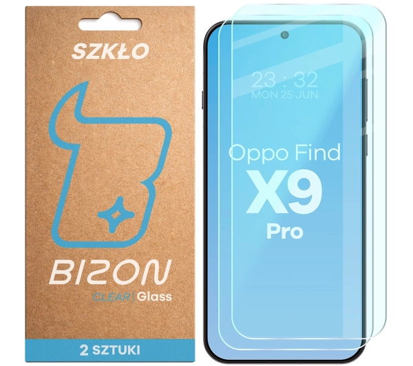 Bizon na ekran Glass Clear Duo do Oppo Find X9 Pro 2 sztuki