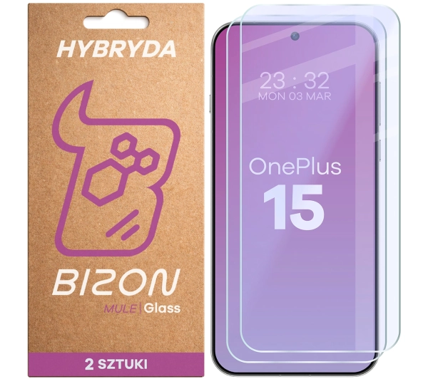 Bizon elastyczne Glass Mule Duo do OnePlus 15 2 sztuki