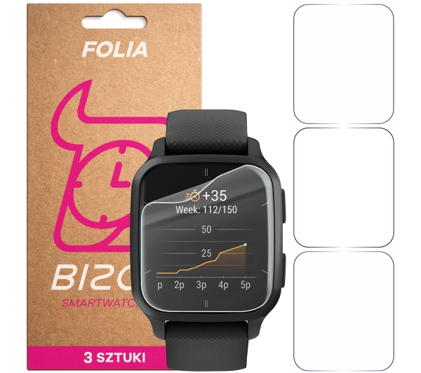 Bizon Watch Film HydroFlex do Garmin Venu Sq 2