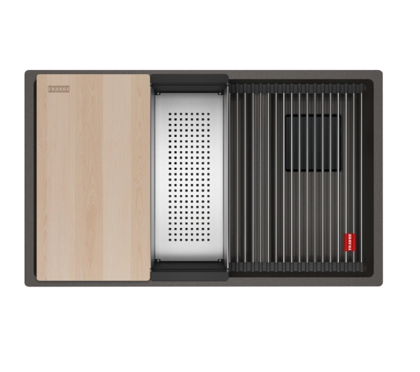 Zlewozmywaki kuchenne - Franke Kanon KNG PRO 160-46-21 Granitowy Łupkowy szary