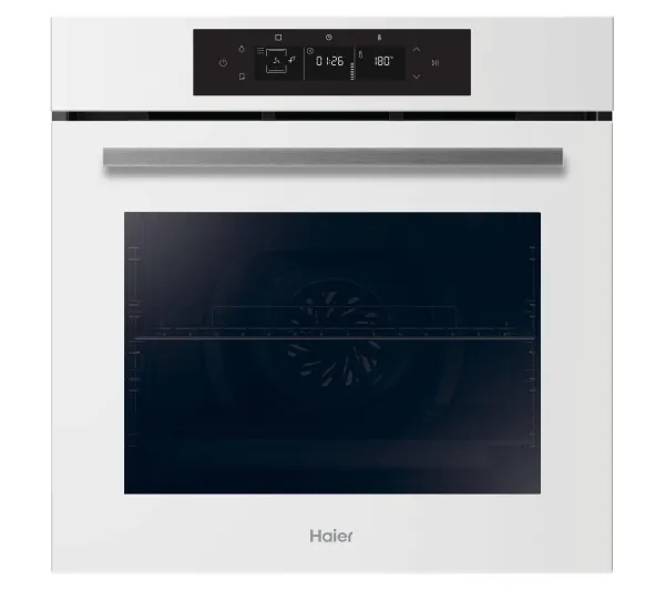 Piekarniki do zabudowy - Haier Seria ID2 H6 ID26G3YTW Pieczenie z dodatkiem pary Taca Air Fry Termoobieg Biały