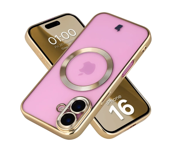Bizon Case GuardO do iPhone 16 Złoty