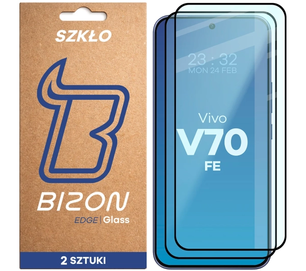 Bizon z ramką Glass Edge Duo do Vivo V70 FE 5G 2 sztuki