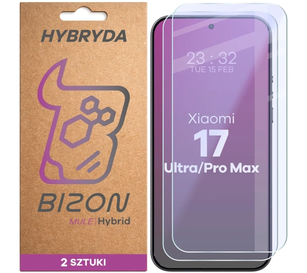 Bizon elastyczne Hybrid Mule Duo do Xiaomi 17 Ultra / 17 Pro Max 2 sztuki