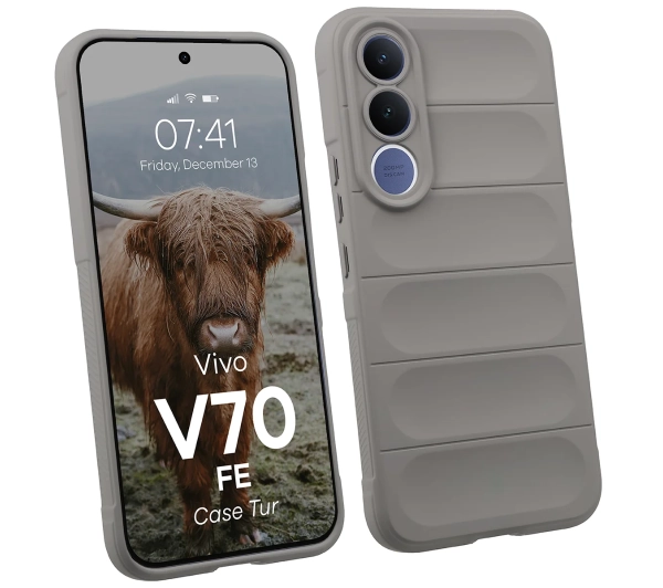 Bizon Case Tur do Vivo V70 FE 5G Jasnoszary