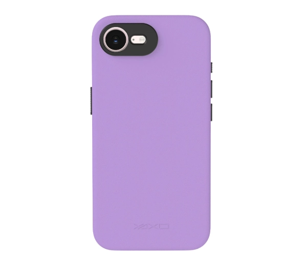 Yaxo Leather Gear Slim Case MagSafe do iPhone 17e Fioletowy