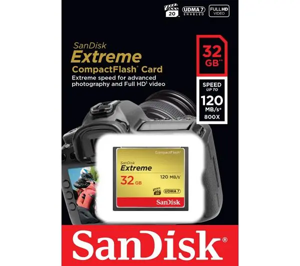 SANDISK Extreme Compact Flash 32GB