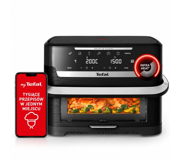 Tefal Ever Fry Dual Flex EY9278 2700W 9l Aplikacja mobilna